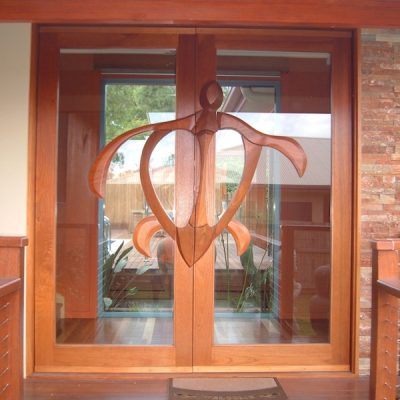 Carved Timber & Glass Entry Doors 381