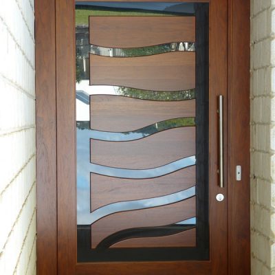 Solid Timber designed entrance door